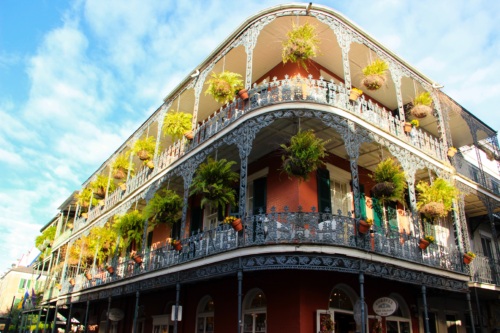 Picture of French Quarters architecture in New Orleans, Louisiana
